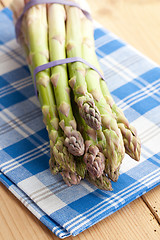 Image showing fresh green asparagus