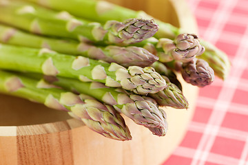 Image showing fresh green asparagus