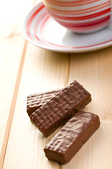 Image showing chocolate biscuit