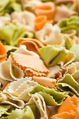 Image showing raw colored pasta