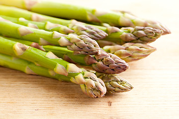 Image showing fresh green asparagus