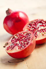 Image showing sliced pomegranate