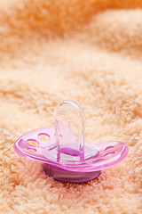 Image showing the pacifier on soft background