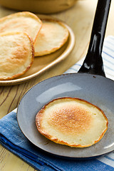 Image showing tasty pancake on pan