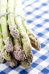 Image showing fresh green asparagus