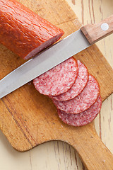 Image showing fresh salami