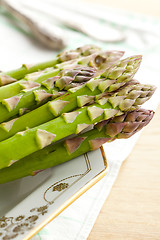 Image showing fresh green asparagus