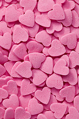 Image showing pink hearts background