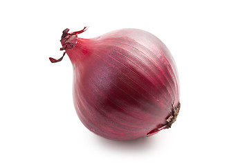 Image showing  red onion on white