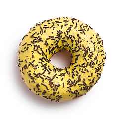 Image showing sweet doughnut on white