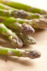 Image showing fresh green asparagus