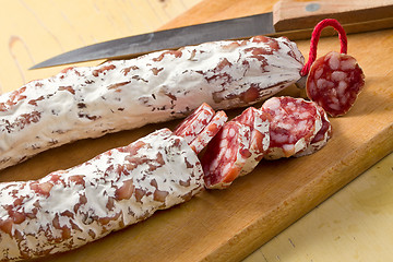 Image showing french white sausage