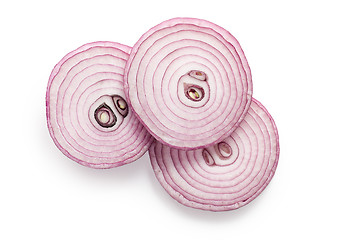 Image showing sliced red onion