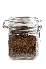 Image showing coffee beans in glass jar