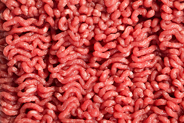 Image showing detail of raw minced meat