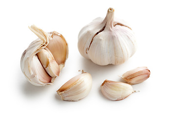 Image showing fresh garlic on white background