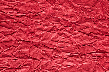 Image showing red crumpled paper background