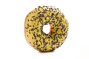 Image showing sweet doughnut on white