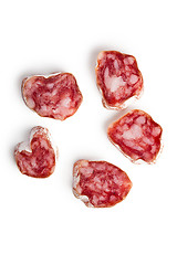 Image showing white salami sausage