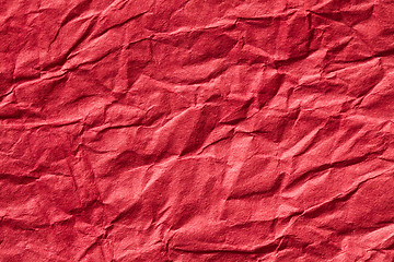 Image showing red crumpled paper background