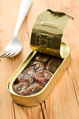 Image showing rolled anchovy with capers