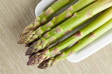 Image showing fresh green asparagus