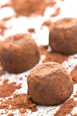Image showing chocolate truffles 