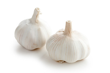 Image showing fresh garlic on white background