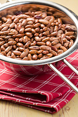Image showing red beans in colander