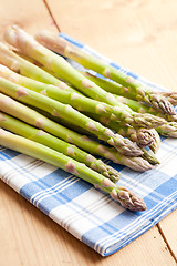 Image showing fresh green asparagus