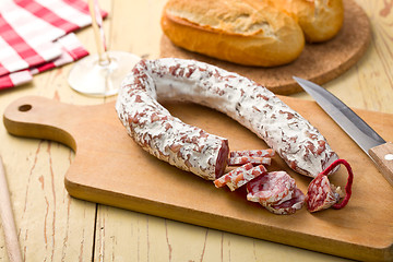 Image showing french white sausage