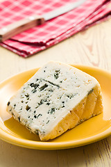 Image showing blue cheese on plate