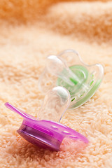 Image showing the pacifier on soft background