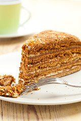 Image showing sweet honey-cake