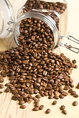 Image showing poured coffee beans