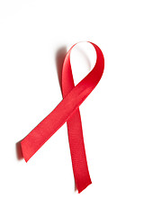 Image showing aids awareness red ribbon 