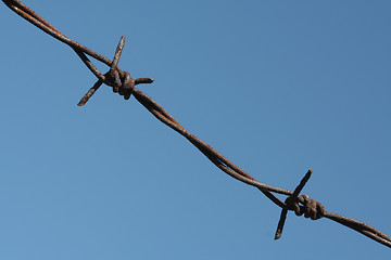 Image showing Barbed wire