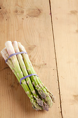 Image showing fresh green asparagus