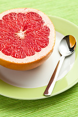 Image showing sliced red grapefruit