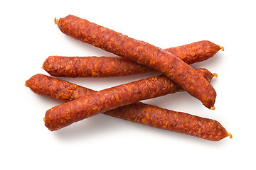 Image showing smoked sausages