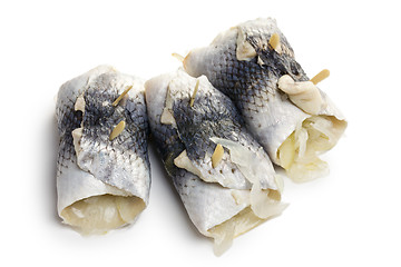 Image showing rollmops on white