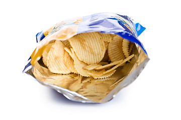 Image showing potato chips in bag