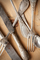 Image showing old cutlery