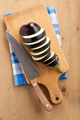 Image showing slices of eggplant