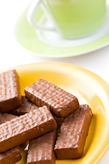 Image showing chocolate biscuit