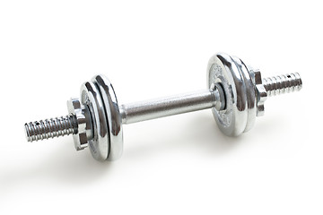 Image showing chrome dumbell