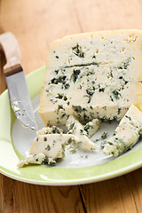 Image showing blue cheese on plate