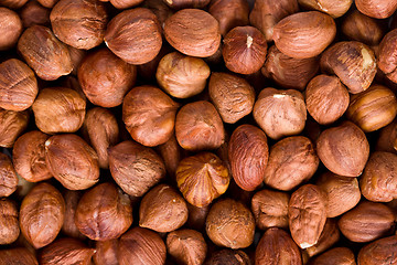 Image showing hazelnuts background