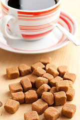 Image showing brown cubes of sugar