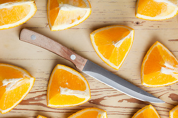 Image showing cut orange